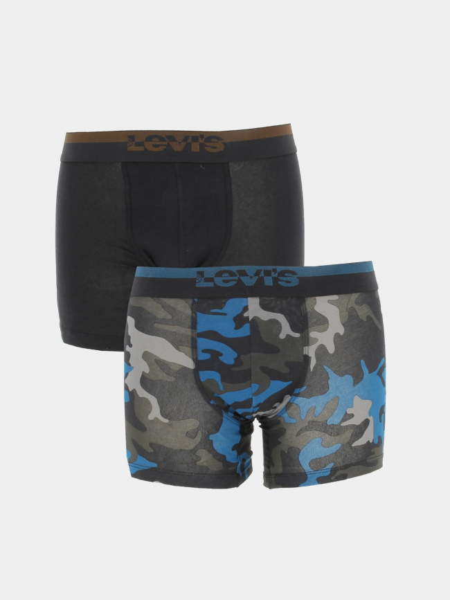 Pack 2 boxers imprimé bleu noir homme - Levi's