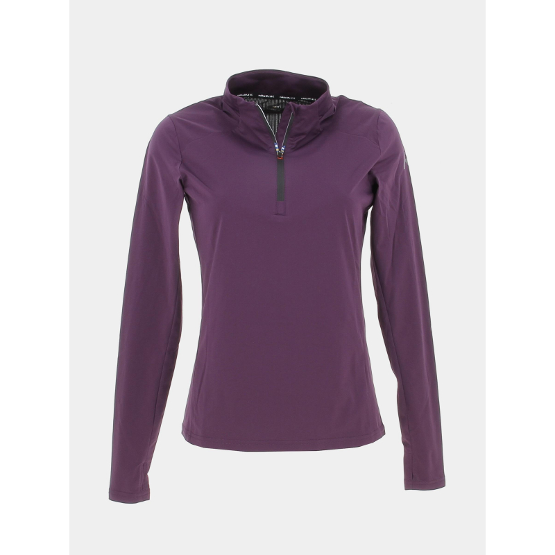 T-shirt de running manches longues violet femme - Rukka