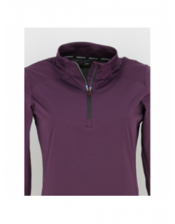 T-shirt de running manches longues violet femme - Rukka