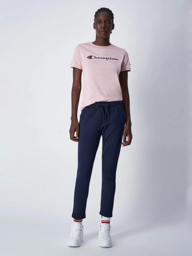 T-shirt crewneck logo rose femme - Champion