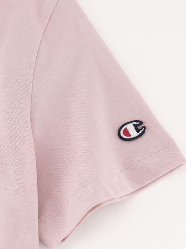 T-shirt crewneck logo rose femme - Champion