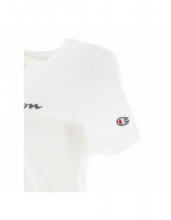 T-shirt crewneck logo blanc femme - Champion