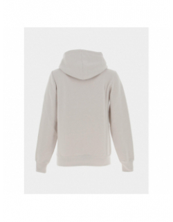 Sweat à capuche logo brodé beige femme - Champion