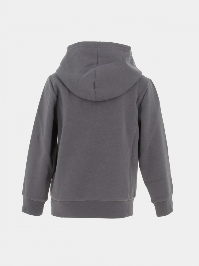 Sweat à capuche logo brodé gris enfant - Champion