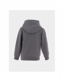 Sweat à capuche logo brodé gris enfant - Champion