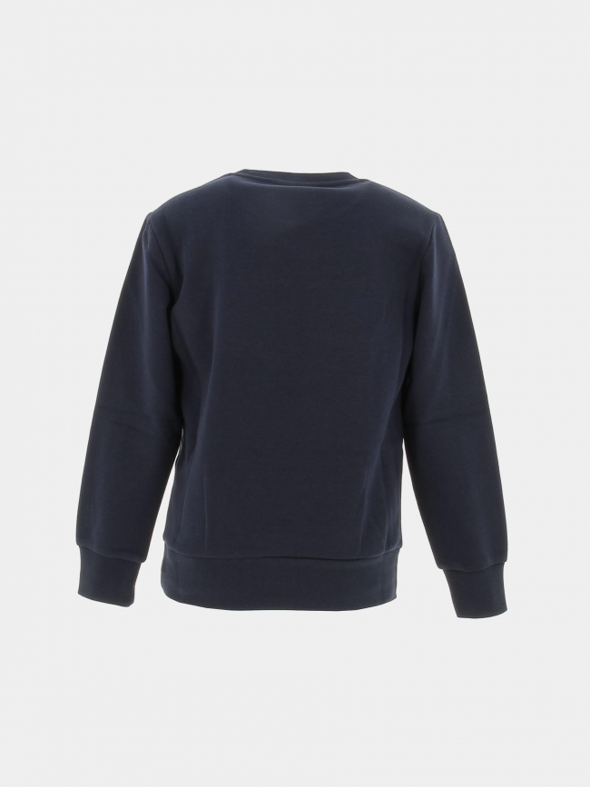 Sweat crewneck logo brodé bleu marine enfant - Champion