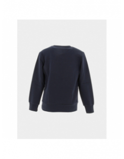 Sweat crewneck logo brodé bleu marine enfant - Champion