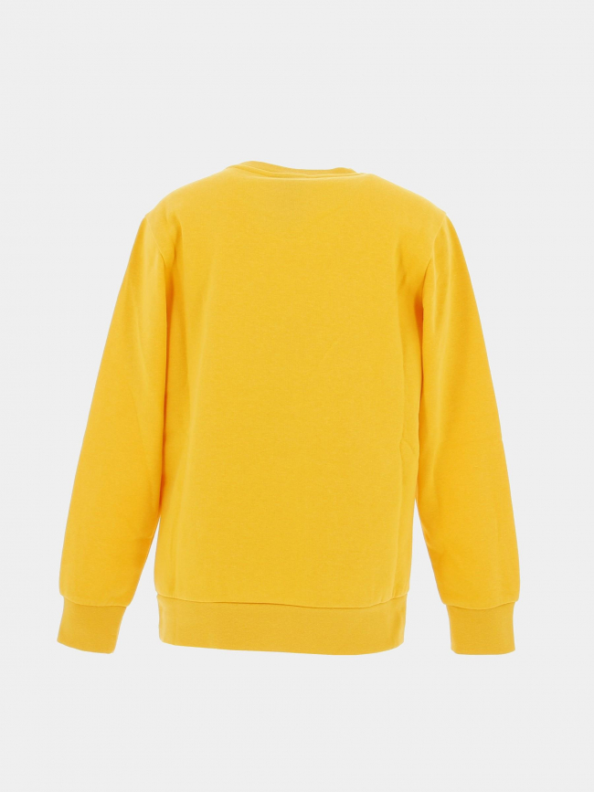 Sweat crewneck logo brodé jaune enfant - Champion