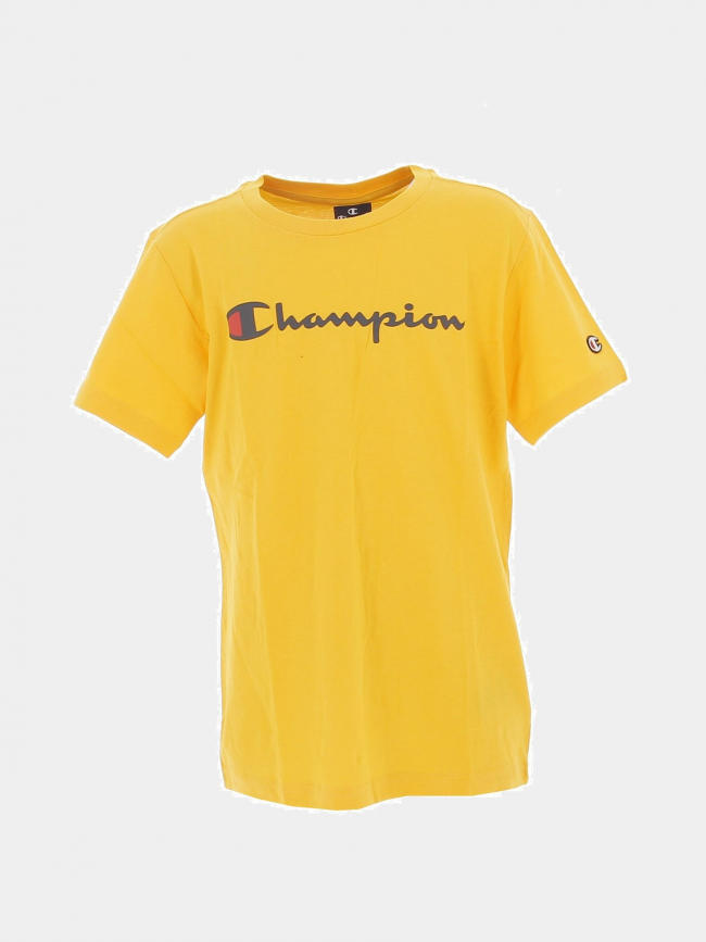 T-shirt crewneck logo jaune enfant - Champion