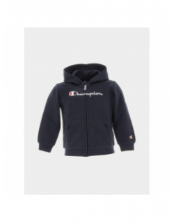 Ensemble survêtement sweat zippé gris bleu enfant - Champion