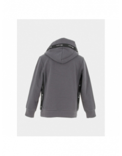 Sweat à capuche bande logo gris enfant - Champion