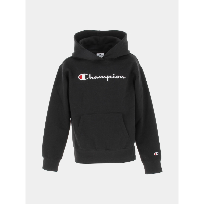 Sweat à capuche hooded avec logo noir enfant - Champion