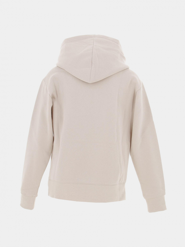 Sweat à capuche hooded avec logo beige enfant - Champion