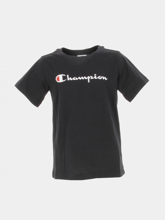 T-shirt crewneck logo noir enfant - Champion