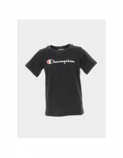 T-shirt crewneck logo noir enfant - Champion