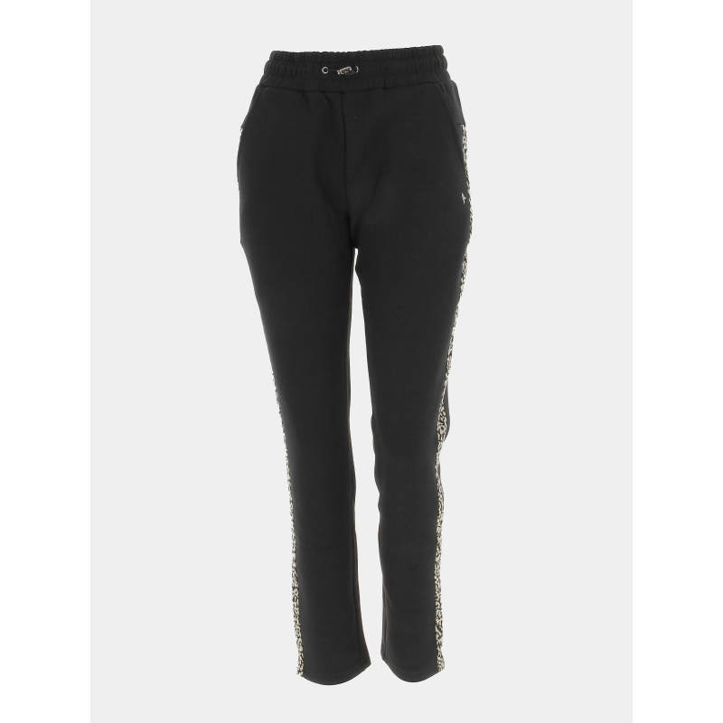 Jogging droit dreen imprimé noir femme - Sun Valley