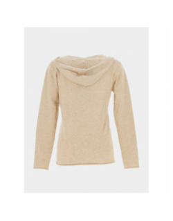 Pull fin à capuche ulanow sable femme - Sun Valley