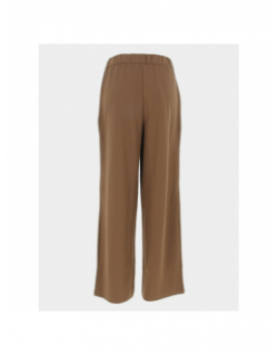 Pantalon newsania à boutons marron femme - Only