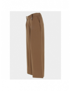 Pantalon newsania à boutons marron femme - Only