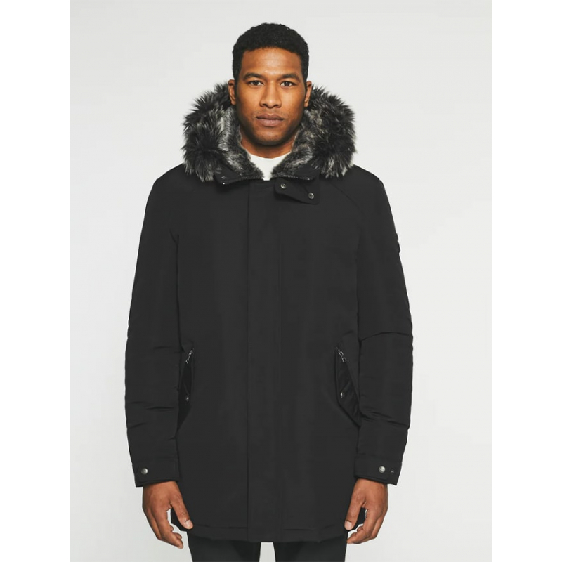 Blouson d'hiver long manoury noir homme - Izac