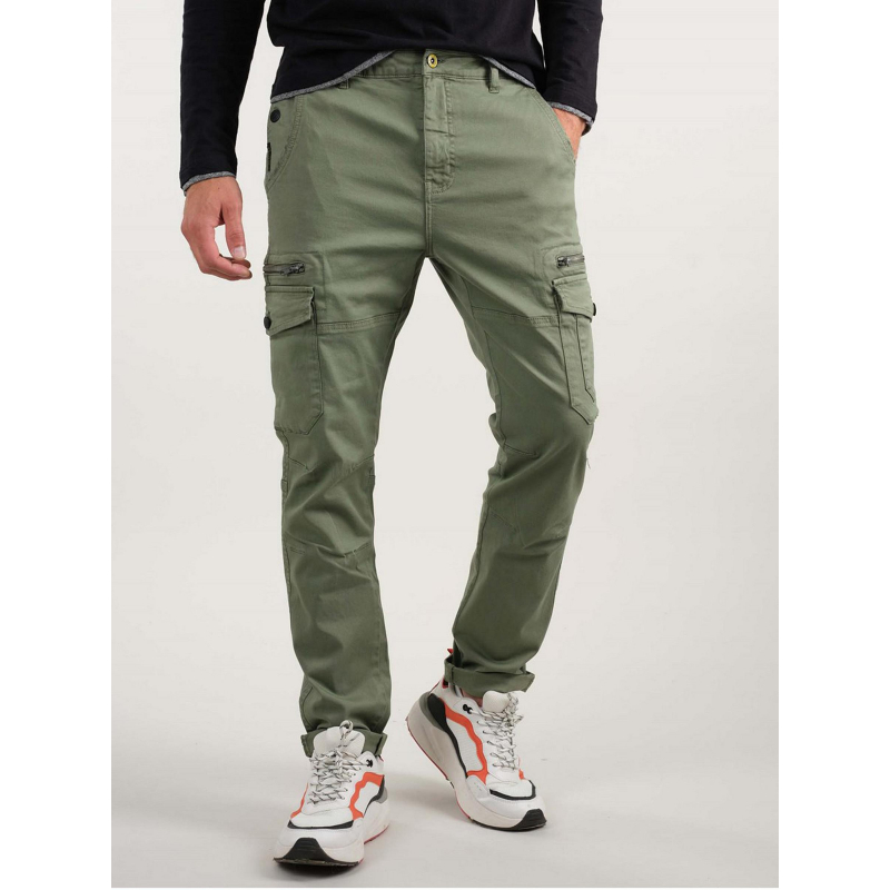 Pantalon cargo zippé danakil kaki homme - Deeluxe