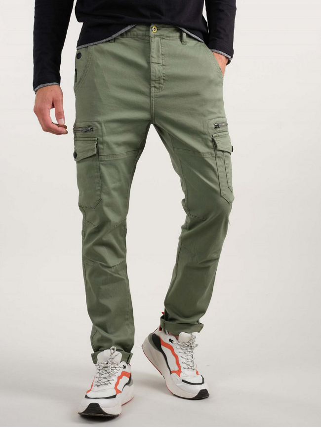 Pantalon cargo zippé danakil kaki homme - Deeluxe