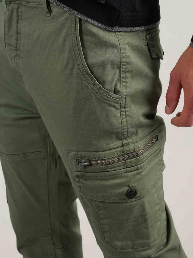 Pantalon cargo zippé danakil kaki homme - Deeluxe