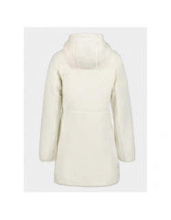 Veste longue polaire sherpa agra blanc femme - Icepeak