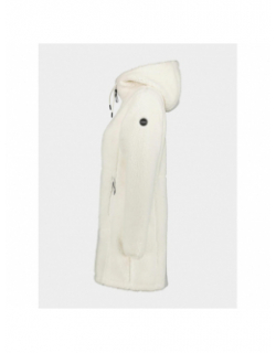 Veste longue polaire sherpa agra blanc femme - Icepeak