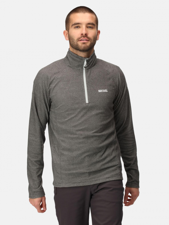 Sweat polaire col zippé montes gris homme - Regatta