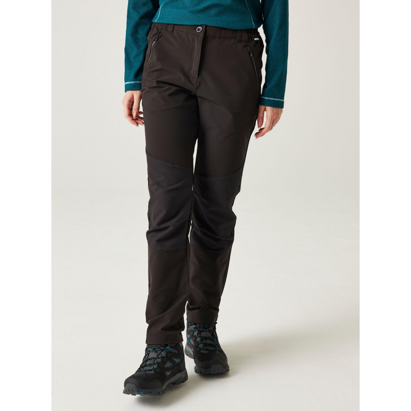 Pantalon outdoor randonnée questra noir femme - Regatta