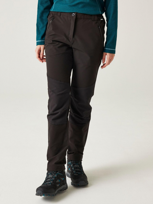 Pantalon outdoor randonnée questra noir femme - Regatta