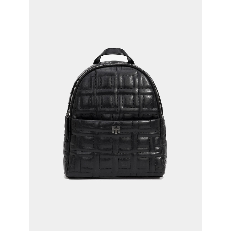 Sac à dos simili-cuir matelassé quilt noir femme - Tiffosi