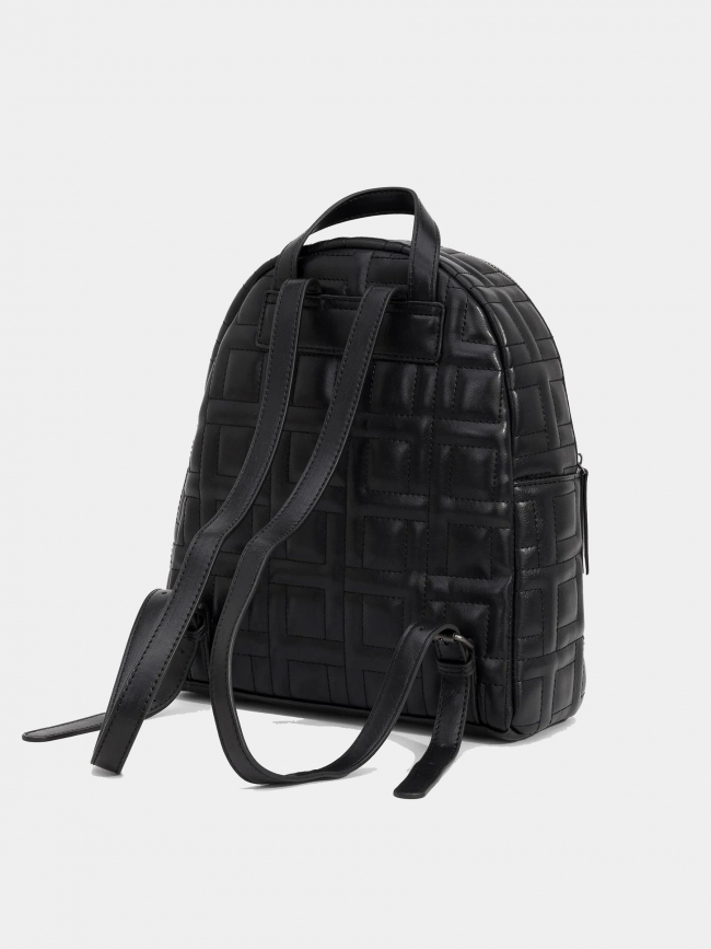 Sac à dos simili-cuir matelassé quilt noir femme - Tiffosi