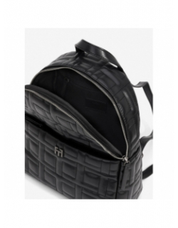 Sac à dos simili-cuir matelassé quilt noir femme - Tiffosi