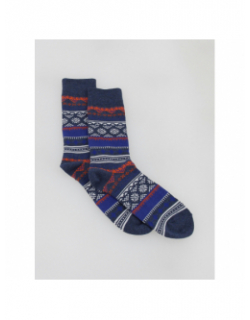 Pack 2 paires de chaussettes hautes fair isle bleu - Levi's