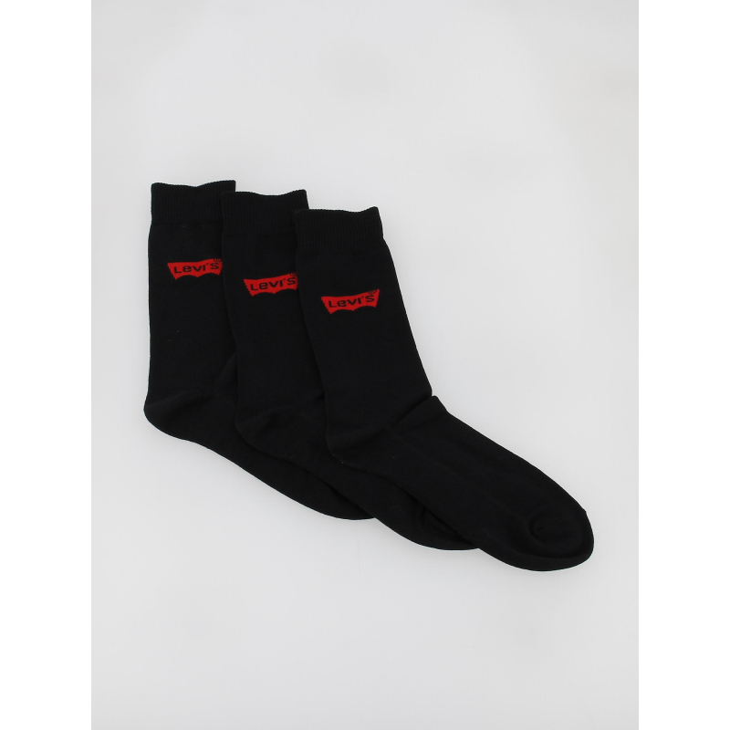 Pack 3 paires de chaussettes regular batwing noir - Levi's