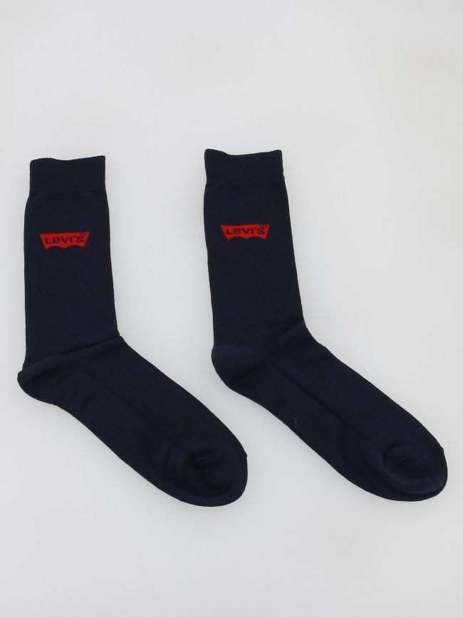 Pack 3 paires de chaussettes hautes bleu marine homme - Levi's