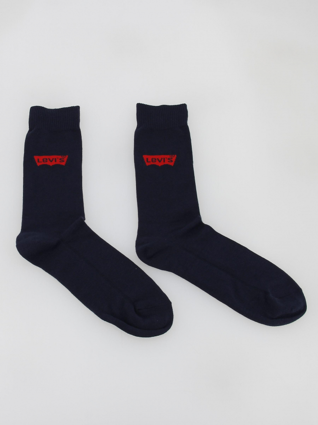 Pack 3 paires de chaussettes hautes bleu marine homme - Levi's