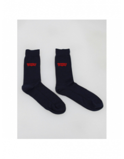 Pack 3 paires de chaussettes hautes bleu marine homme - Levi's