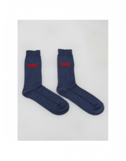 Pack 3 paires de chaussettes hautes bleu marine homme - Levi's