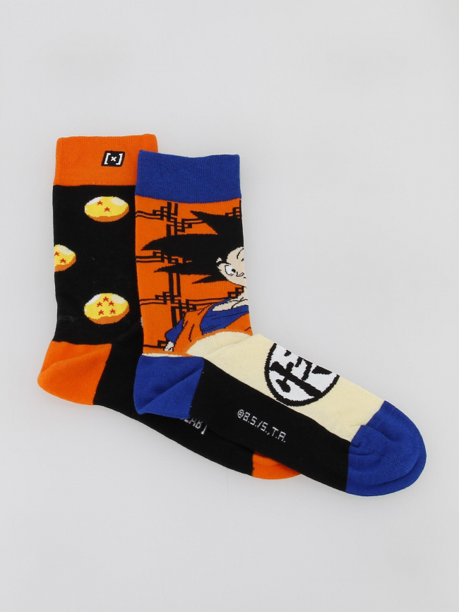 Chaussettes dépareillées dragon ball z multicolore - Capslab