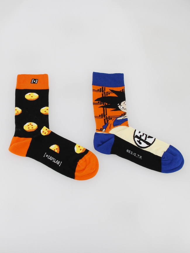 Chaussettes dépareillées dragon ball z multicolore - Capslab