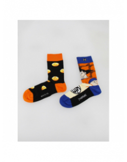 Chaussettes dépareillées dragon ball z multicolore - Capslab