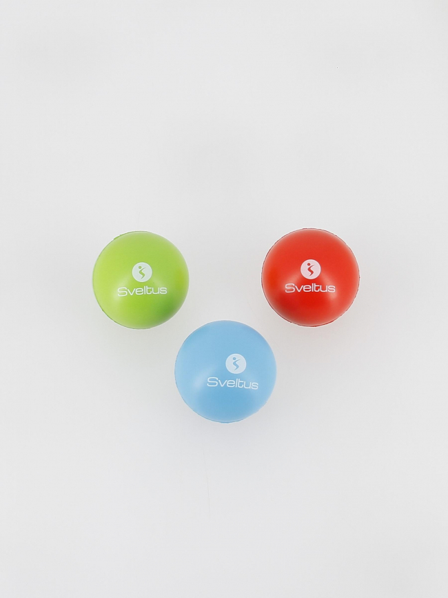 Pack de 3 balles de motricité multicolore - Sveltus