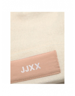 Bonnet basic logo etiquette blanc femme - Jjxx