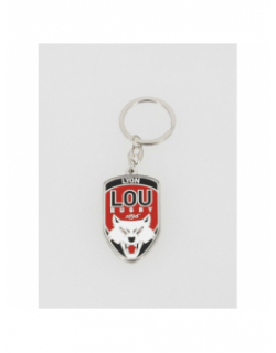 Porte-clé blason lyon lou rugby rouge/blanc/noir - M Com