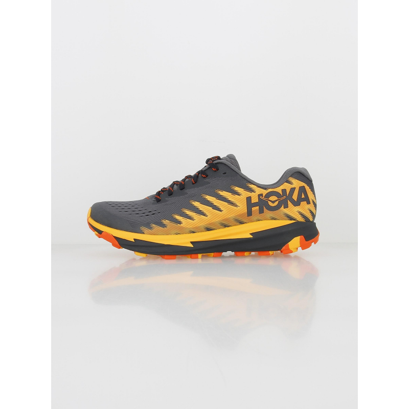 Chaussures de trail torrent 3 gris orange homme - Hoka