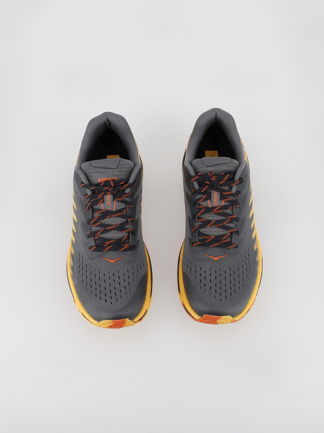 Chaussures de trail torrent 3 gris orange homme - Hoka