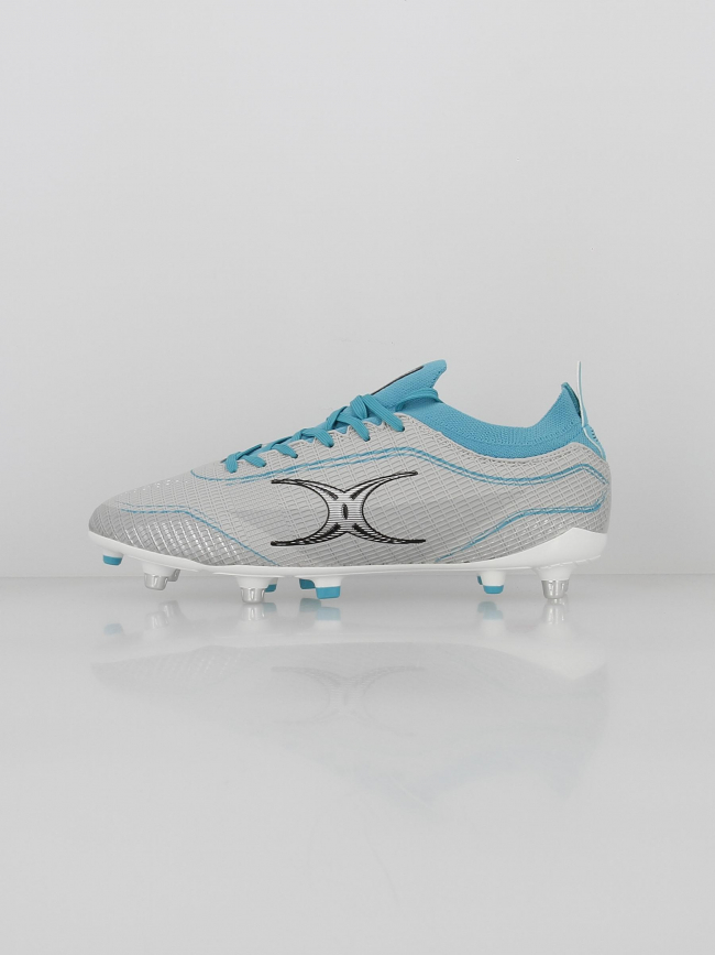 Chaussures de rugby cage pace 6s gris bleu homme - Gilbert